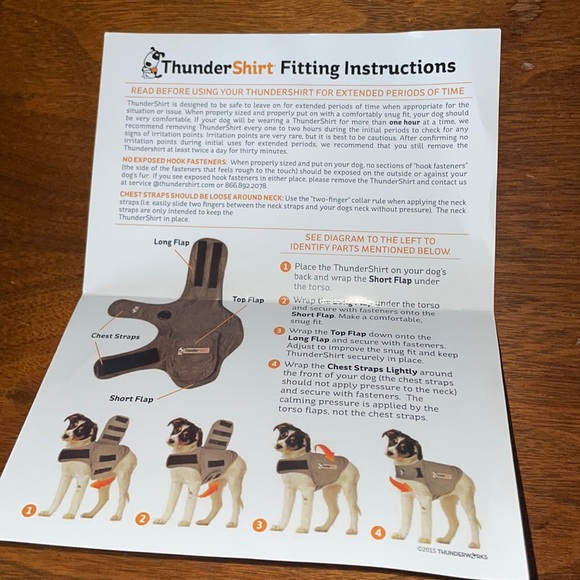 🦮🐾🦴NWT ThunderShirt Insanely Calm Dog Attire for Dog Anxiety - Picture 8 of 10